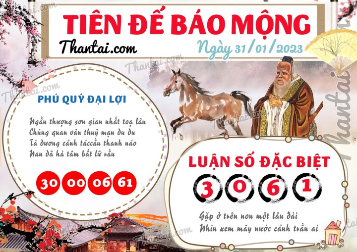 Tiên Đế Báo Mộng 16/01/2023