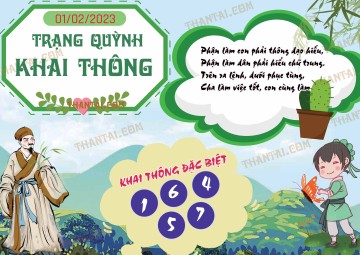 Trạng Quỳnh Khai Thông 01/02/2023