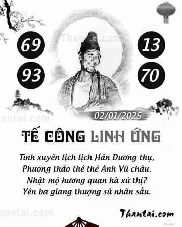 TẾ CÔNG LINH ỨNG 02/01/2025