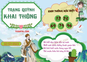 Trạng Quỳnh Khai Thông 02/07/2023