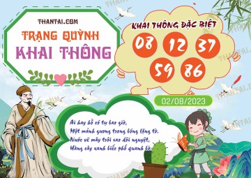 Trạng Quỳnh Khai Thông 02/08/2023