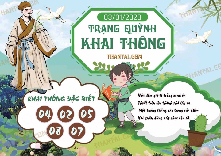 Trạng Quỳnh Khai Thông 01/01/2023