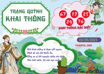 Trạng Quỳnh Khai Thông 03/05/2023