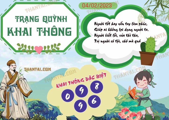 Trạng Quỳnh Khai Thông 20/01/2023