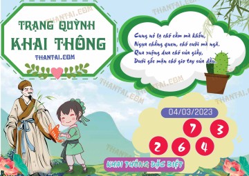 Trạng Quỳnh Khai Thông 04/03/2023