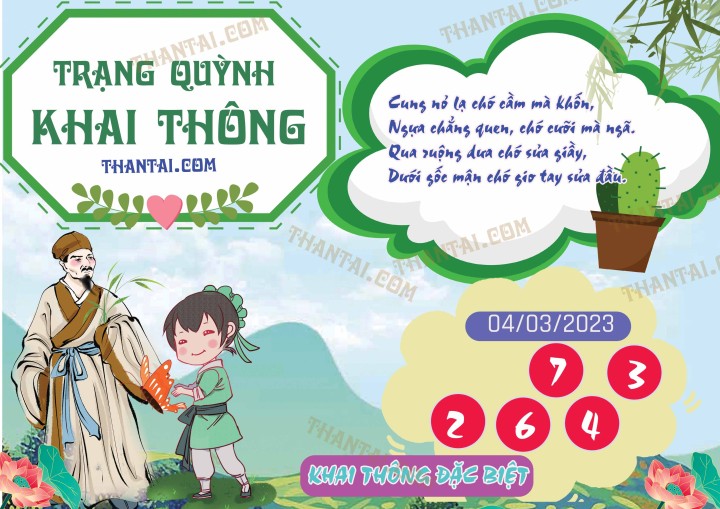 Trạng Quỳnh Khai Thông 17/02/2023