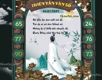 THIÊN VĂN VẬN SỐ 04/01/2025