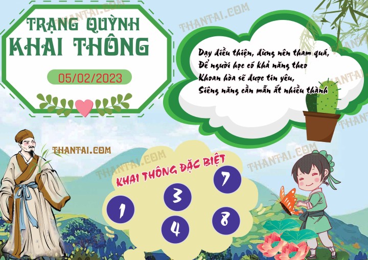 Trạng Quỳnh Khai Thông 21/01/2023