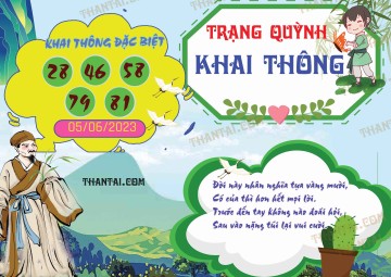 Trạng Quỳnh Khai Thông 05/06/2023