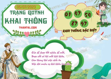 Trạng Quỳnh Khai Thông 05/07/2023