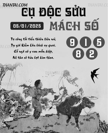 CỤ ĐỘC SỬU MÁCH SỐ 05/01/2025