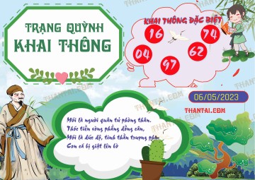 Trạng Quỳnh Khai Thông 06/05/2023