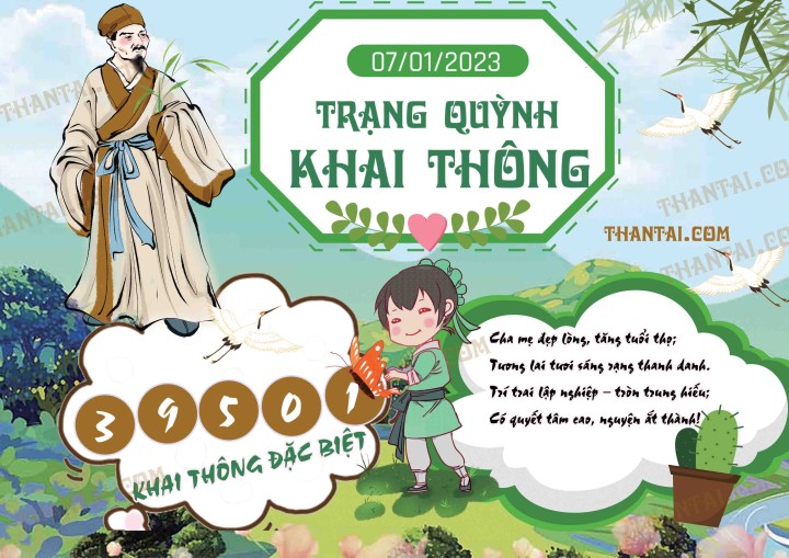 Trạng Quỳnh Khai Thông 01/01/2023