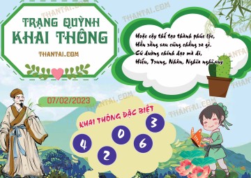 Trạng Quỳnh Khai Thông 07/02/2023