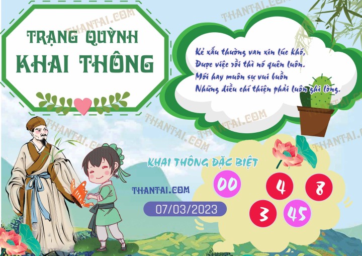 Trạng Quỳnh Khai Thông 20/02/2023