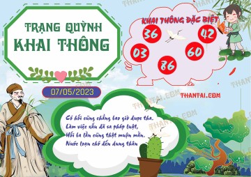 Trạng Quỳnh Khai Thông 07/05/2023