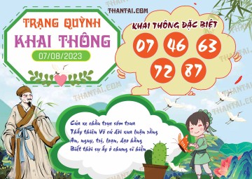 Trạng Quỳnh Khai Thông 07/08/2023