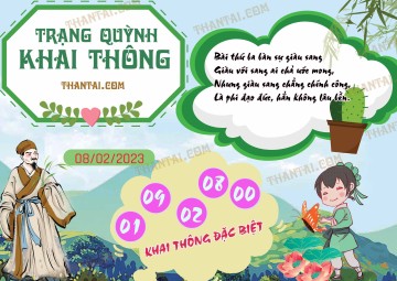 Trạng Quỳnh Khai Thông 08/02/2023