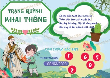 Trạng Quỳnh Khai Thông 08/03/2023