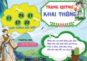 Trạng Quỳnh Khai Thông 08/06/2023