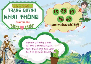 Trạng Quỳnh Khai Thông 08/07/2023