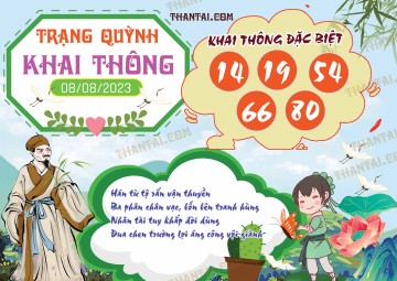 Trạng Quỳnh Khai Thông 08/08/2023