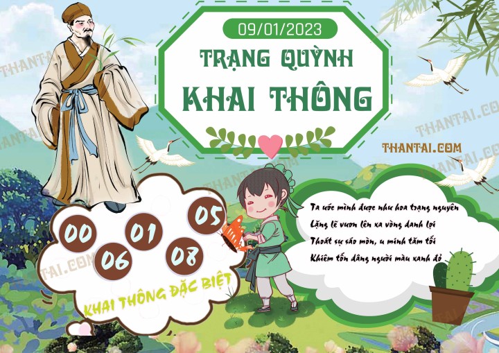 Trạng Quỳnh Khai Thông 01/01/2023