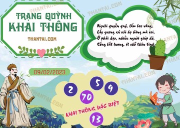 Trạng Quỳnh Khai Thông 09/02/2023