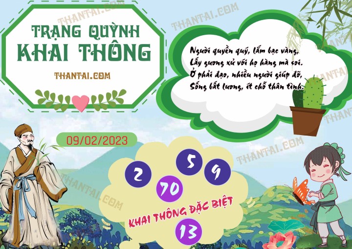 Trạng Quỳnh Khai Thông 25/01/2023