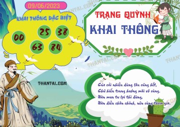 Trạng Quỳnh Khai Thông 09/06/2023