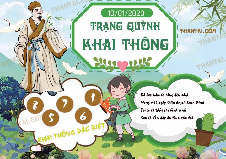 Trạng Quỳnh Khai Thông 01/01/2023