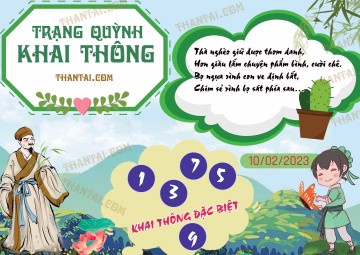 Trạng Quỳnh Khai Thông 10/02/2023