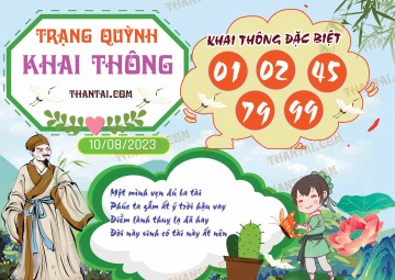 Trạng Quỳnh Khai Thông 10/08/2023