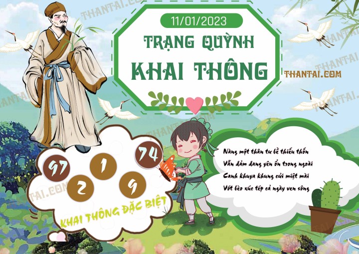 Trạng Quỳnh Khai Thông 01/01/2023