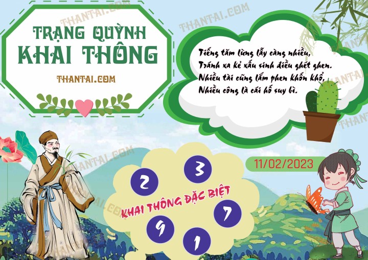 Trạng Quỳnh Khai Thông 27/01/2023