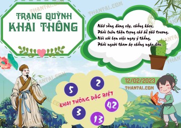 Trạng Quỳnh Khai Thông 12/02/2023