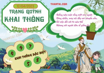 Trạng Quỳnh Khai Thông 12/04/2023