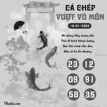 CÁ CHÉP VƯỢT VŨ MÔN 10/01/2025