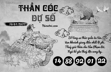 THẦN CÓC DỰ SỐ 10/01/2025