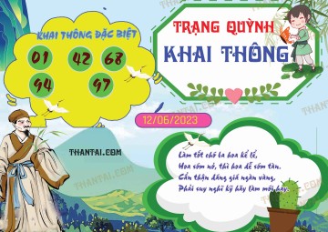 Trạng Quỳnh Khai Thông 12/06/2023