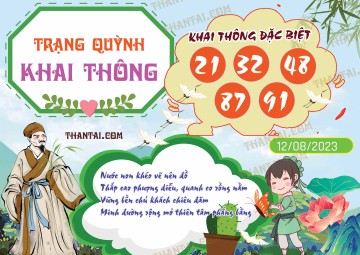 Trạng Quỳnh Khai Thông 12/08/2023