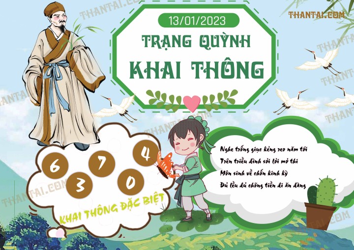 Trạng Quỳnh Khai Thông 01/01/2023