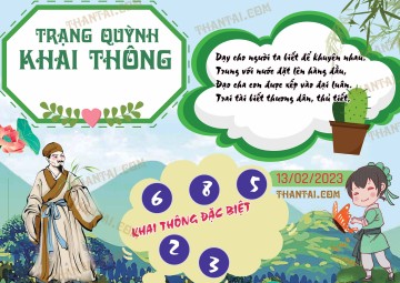 Trạng Quỳnh Khai Thông 13/02/2023