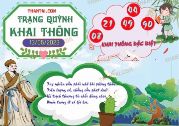 Trạng Quỳnh Khai Thông 13/05/2023