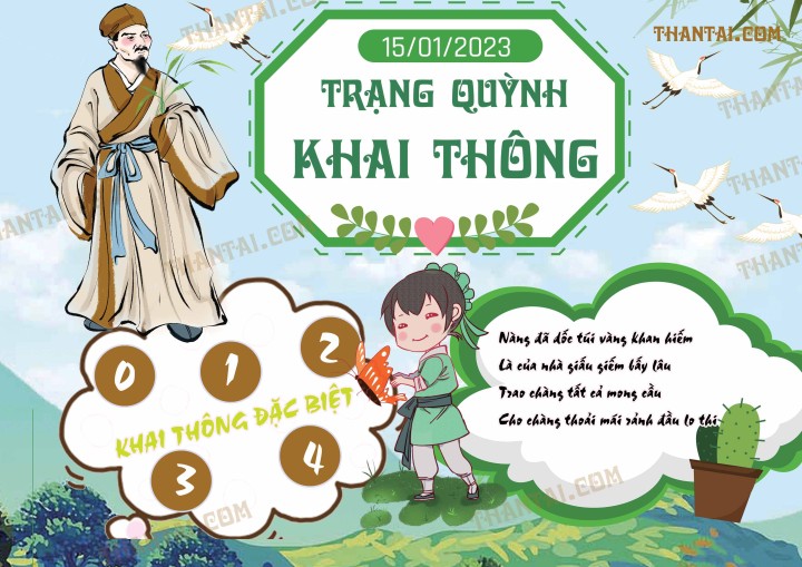 Trạng Quỳnh Khai Thông 01/01/2023
