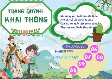 Trạng Quỳnh Khai Thông 14/03/2023