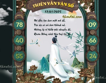 THIÊN VĂN VẬN SỐ 12/01/2025