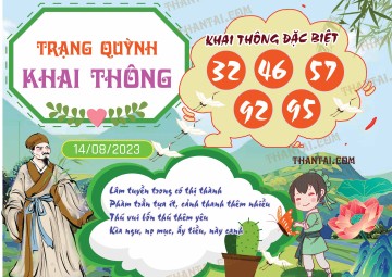 Trạng Quỳnh Khai Thông 14/08/2023