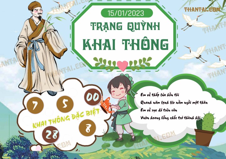 Trạng Quỳnh Khai Thông 01/01/2023