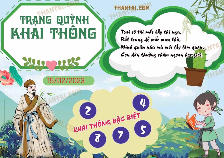 Trạng Quỳnh Khai Thông 31/01/2023